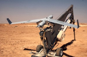 ScanEagle on launcher Boeing ScanEagle (photo credit: Jim Gordon)